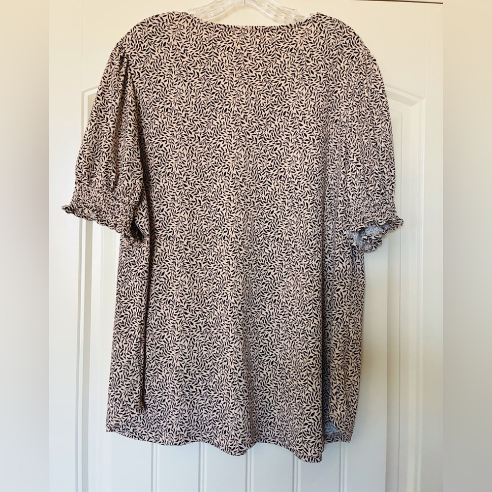 Adrianna Papell Short Sleeve, V-Neck Blouse - Picture 2 of 7